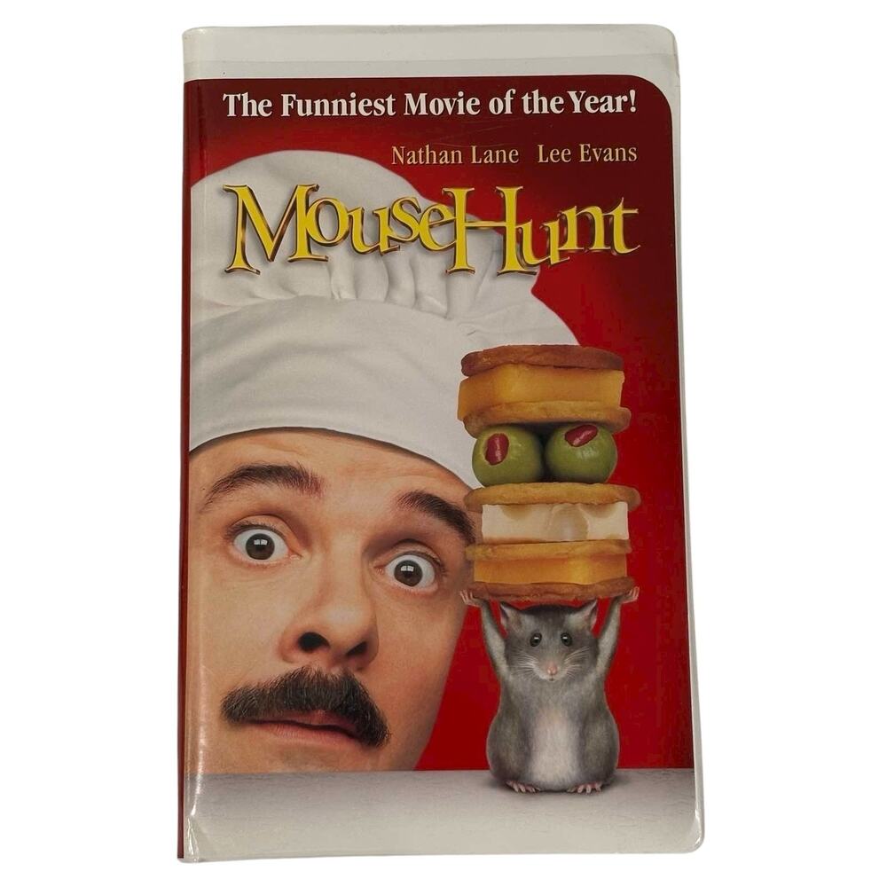Mouse Hunt VHS 1998 DreamWorks Nathan Lane Lee Evans Family Comedy Movie